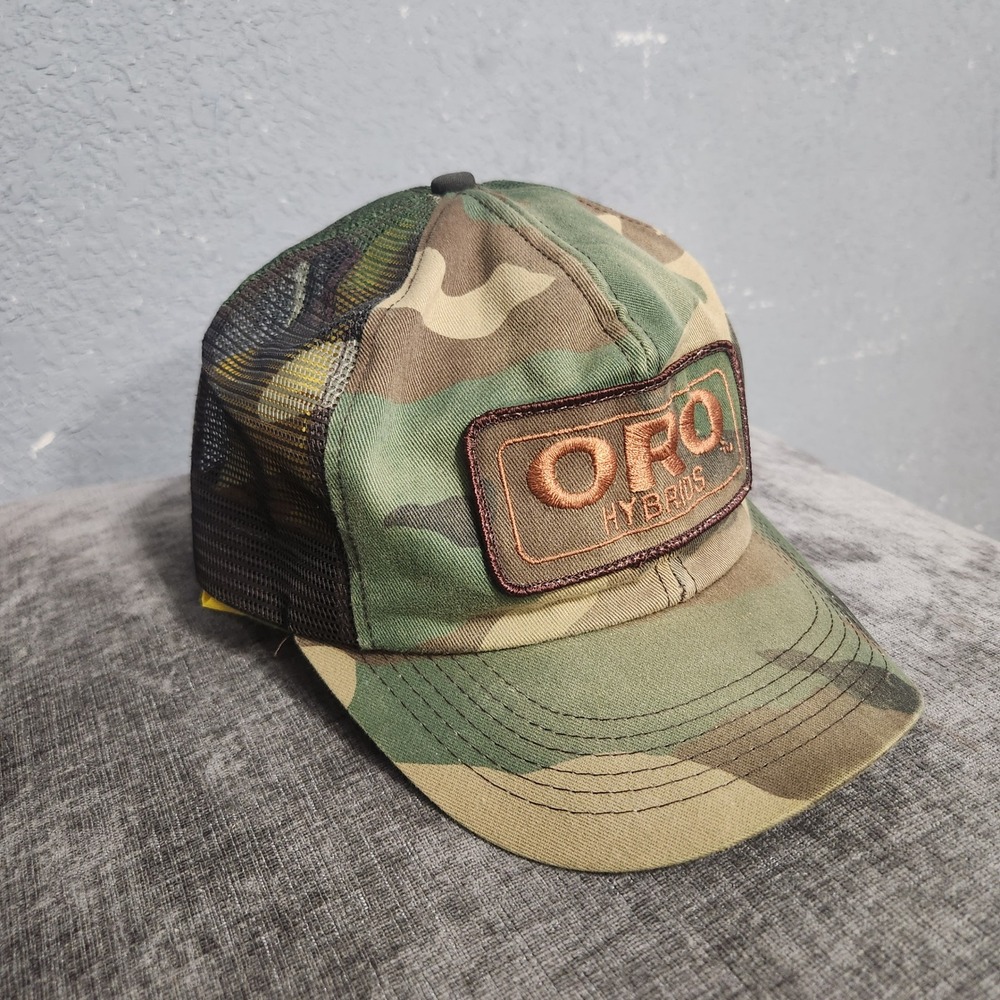Camo k products Mesh Trucker Hat ORO HYBRIDS Baseball Cap Outdoor Adventure